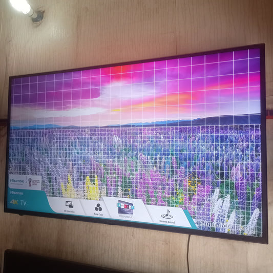 Hisense 55 inch VIDAA Smart 4K UHD LED TV (Built-in WiFi, Miracast) - Foreign Used