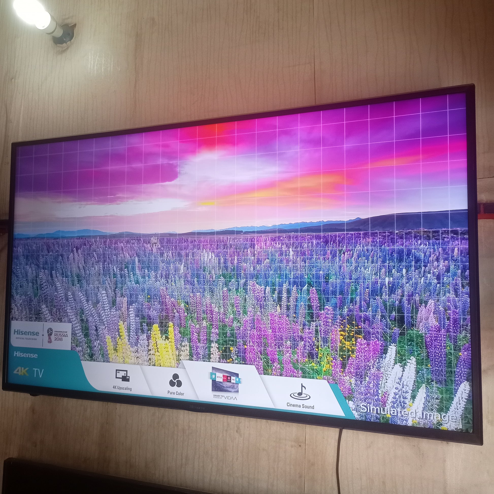 Hisense 55 inch VIDAA Smart 4K UHD LED TV (Built-in WiFi, Miracast) - Foreign Used