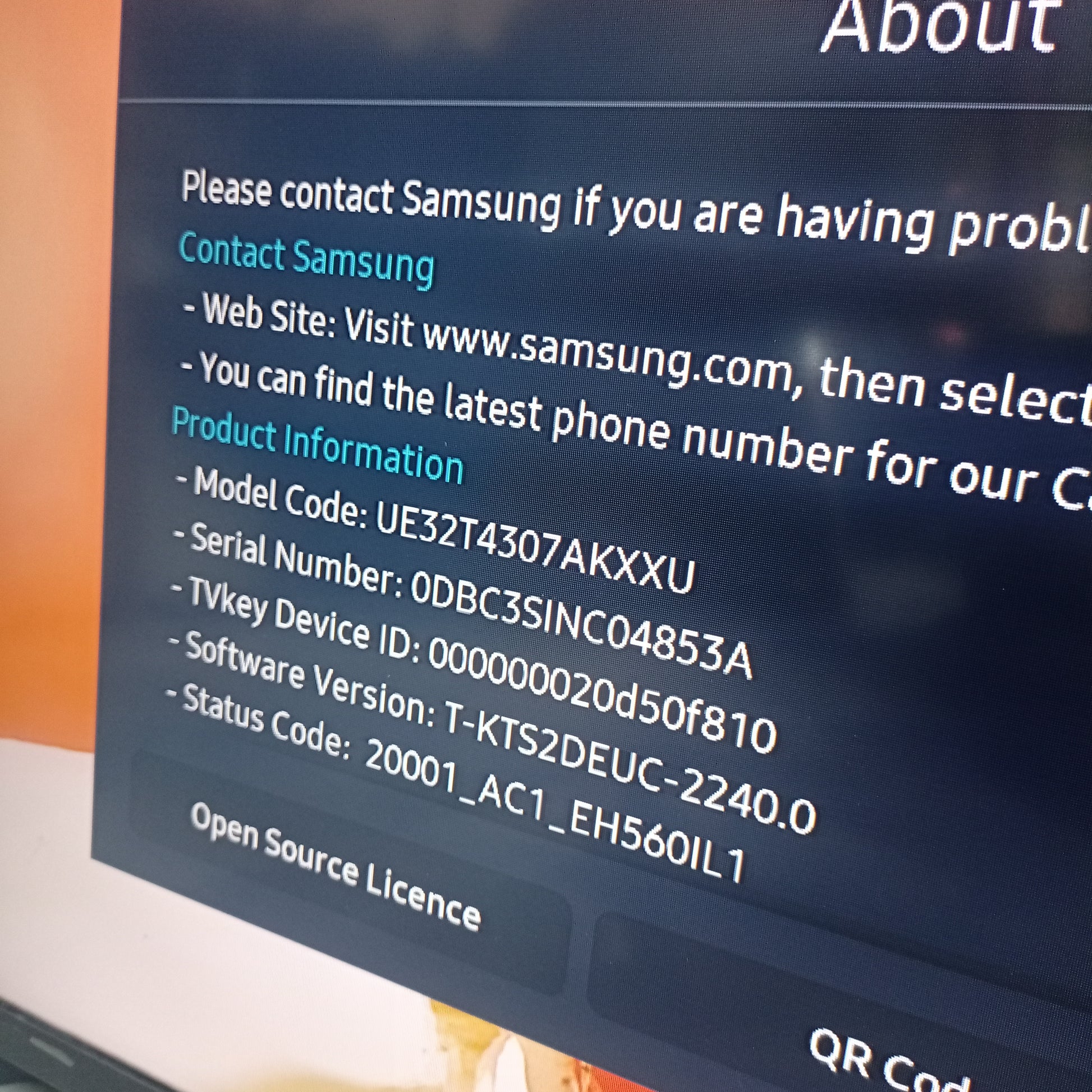 SAMSUNG 32 Inch UE32T4300 Series 2020 Active HDR Smart Apple TV - Contact Center