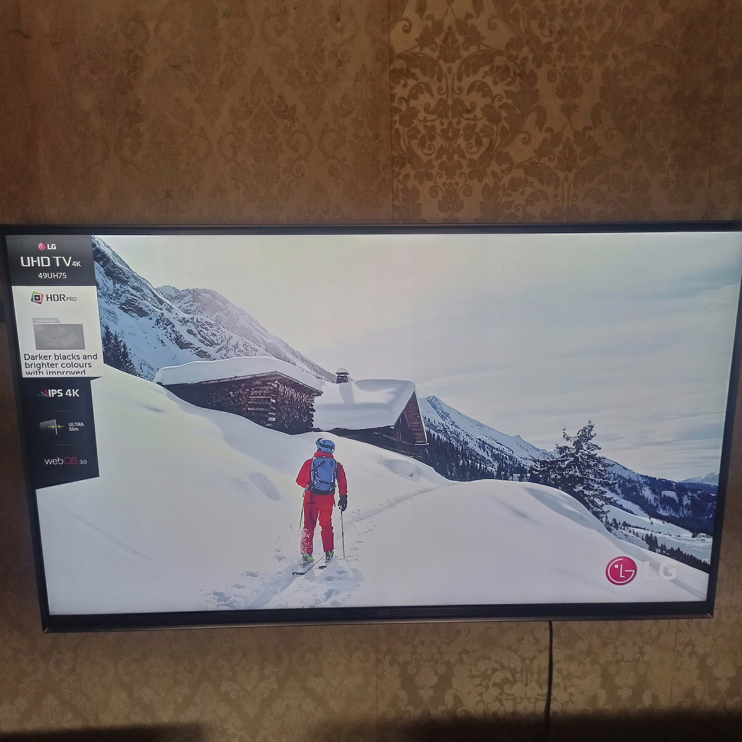 LG 49 Inch 49UH75 webOS 4K UHD IPS Smart LED TV - UK Used