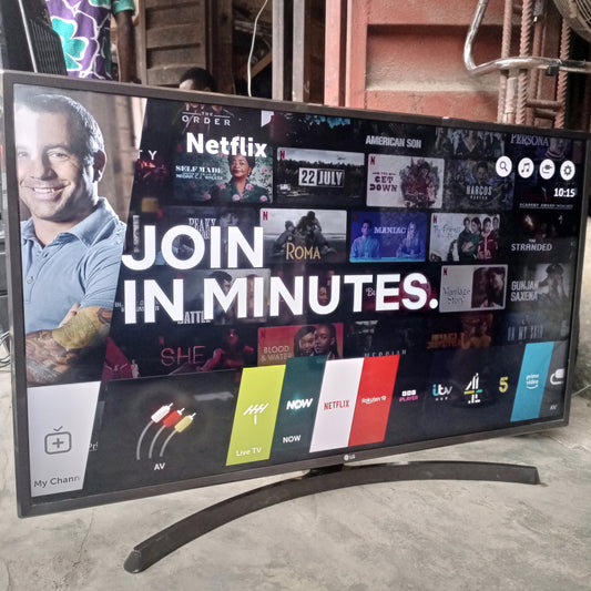 LG 43 Inch 43UK6400 Series IPS 4K UHD Active HDR Smart TV - Front View