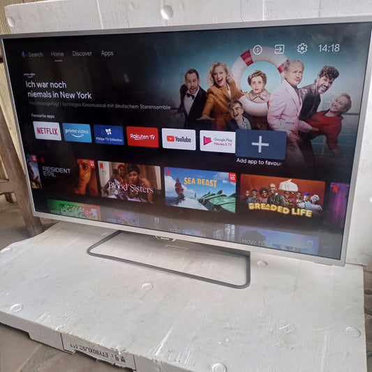 Philips 43 pouces 43PUS6551/12 Série 6500 4K UHD HDR Bluetooth LED TV alimenté par Android - Royaume-Uni utilisé