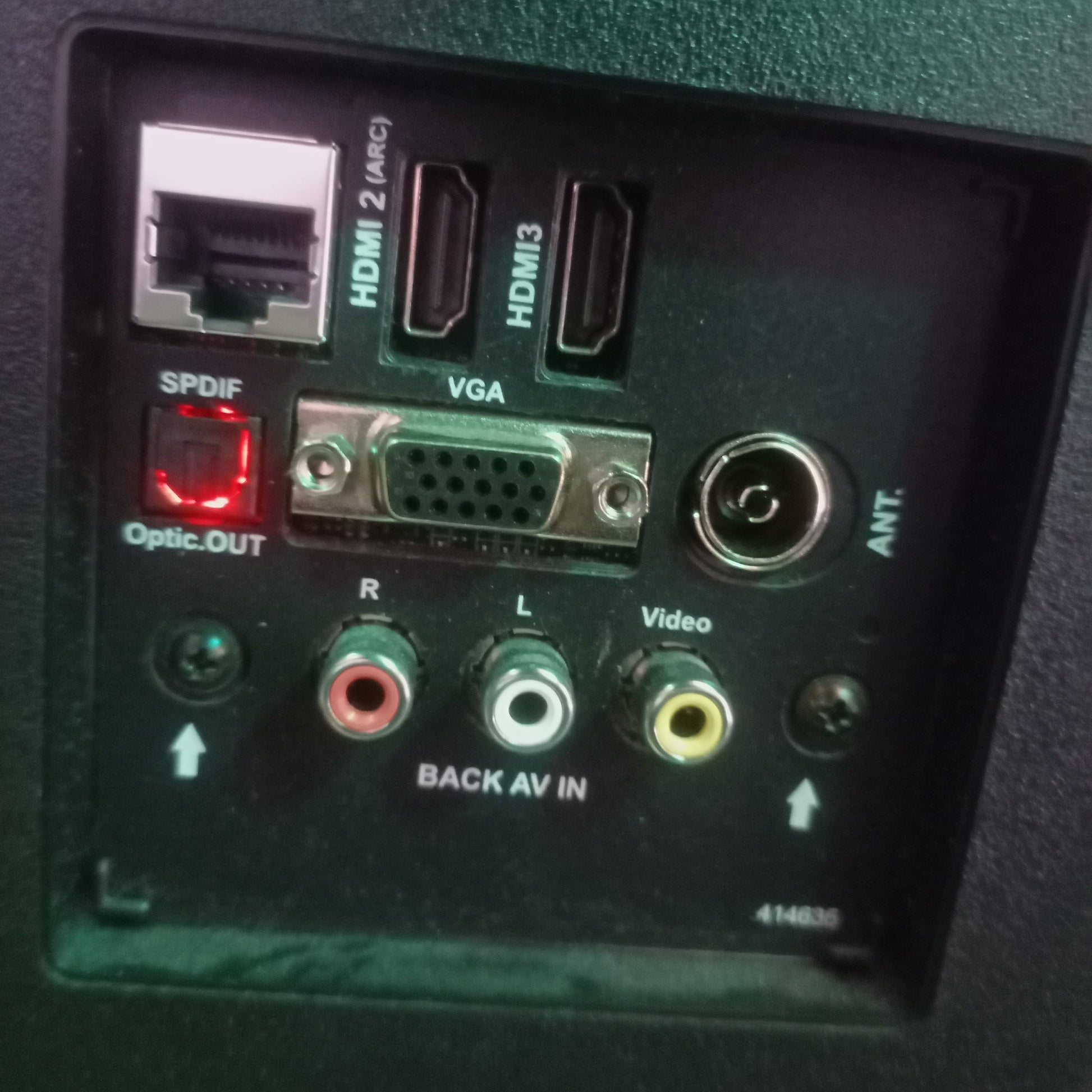 JVC 43 Inch Built-in WiFi Smart 4K Ultra HD LED TV + Netflix, Youtube - Back input view