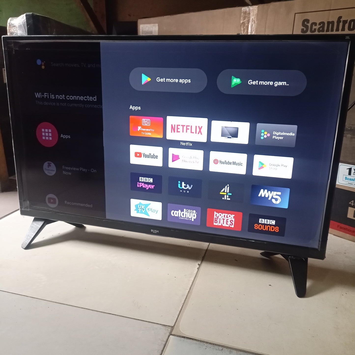 BUSH 32 Inch HA32H4232LEKB Android Bluetooth Smart Full HD LED TV + Play Store - Foreign Used