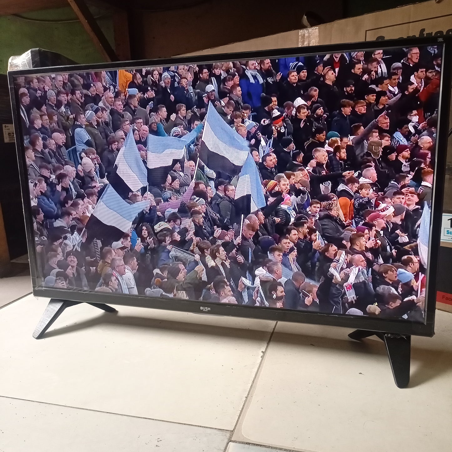 BUSH 32 Inch HA32H4232LEKB Android Bluetooth Smart Full HD LED TV + Play Store - Front View
