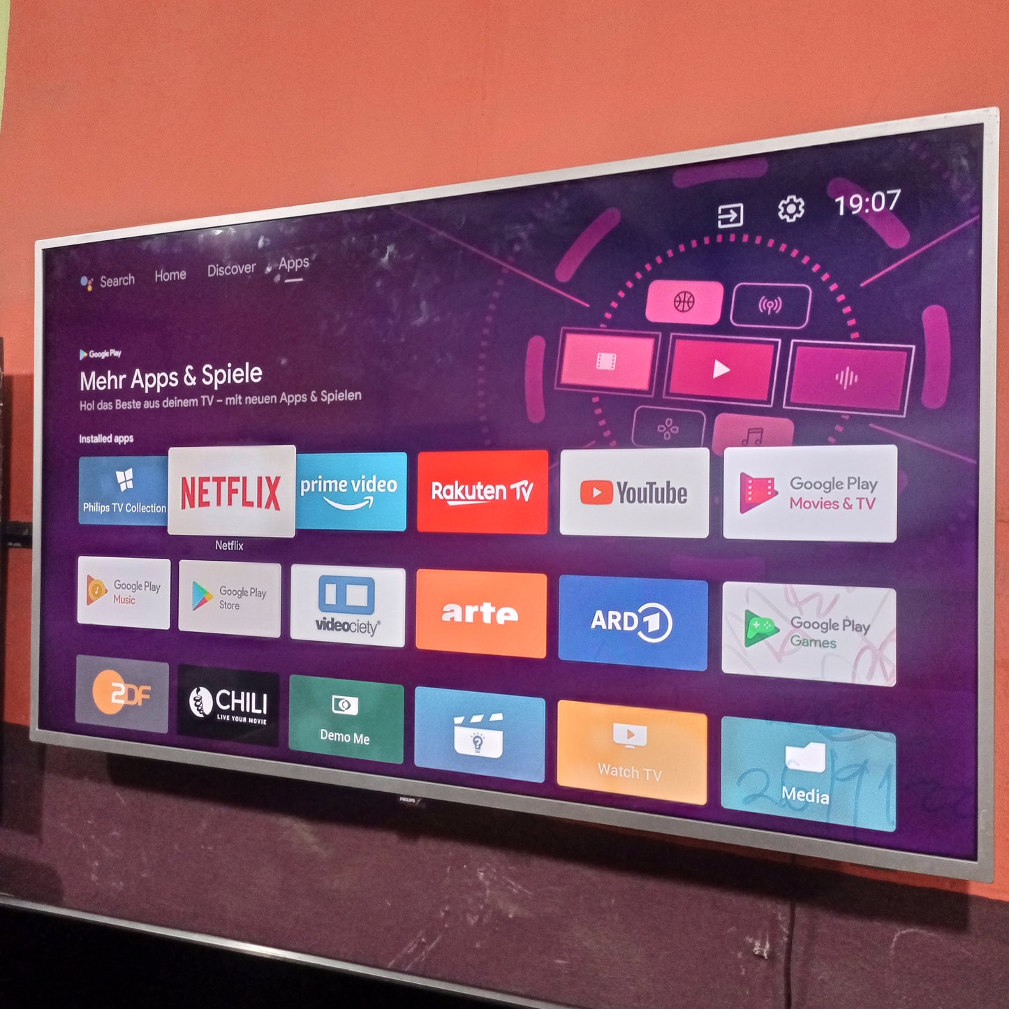 Philips 55 Inch 55PUS6551 Series Smart 4K UHD Android TV + Ambilight, WiFi & Bluetooth - Foreign Used