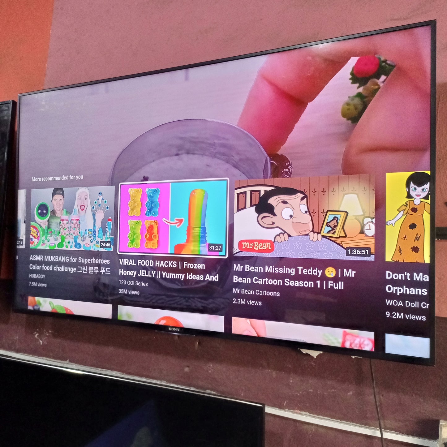 Sony BRAVIA 65 Inch KDL-65W855C Android Smart 4K Ultra HD HDR LED TV - London Used