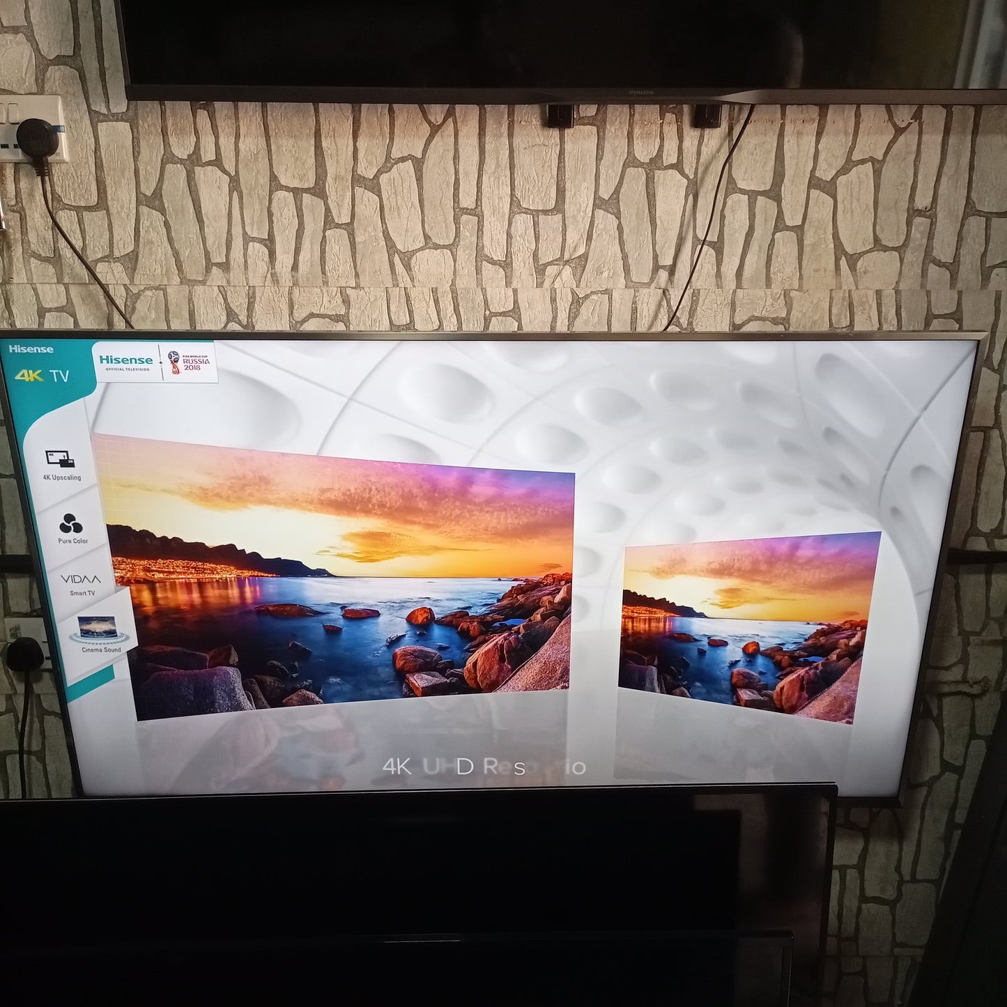 Hisense 58 inch VIDAA Smart 4K UHD LED TV (Built-in WiFi, Miracast) - Foreign Used
