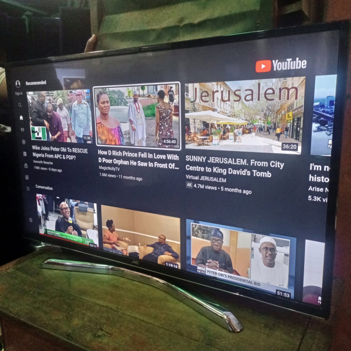 JVC 43 Inch LT-43C870 WiFi Smart 4K Ultra HD LED TV (Netflix, Youtube) - London Used