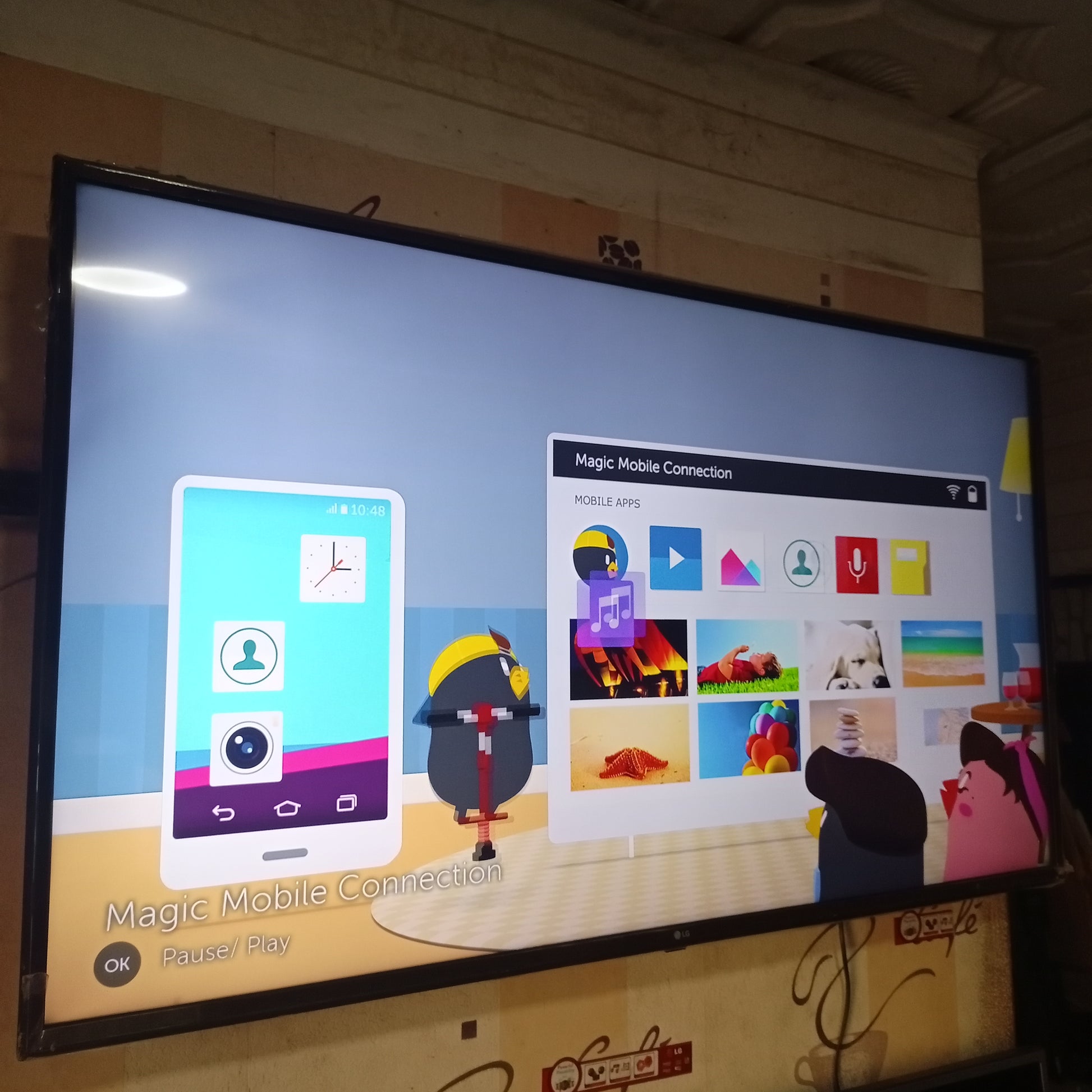 LG 55 Inch 55UH63 Series webOS Active HDR UHD 4K Smart LED TV - UK Used