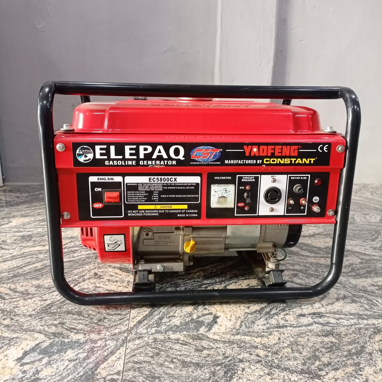CONSTANT ELEPAQ EC5800CX 2.8KVA 100% Pure Copper Manual Petrol Generator