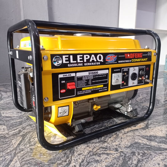 CONSTANT ELEPAQ SV6800 4.8KVA 100% Pure Copper Manual Petrol Generator