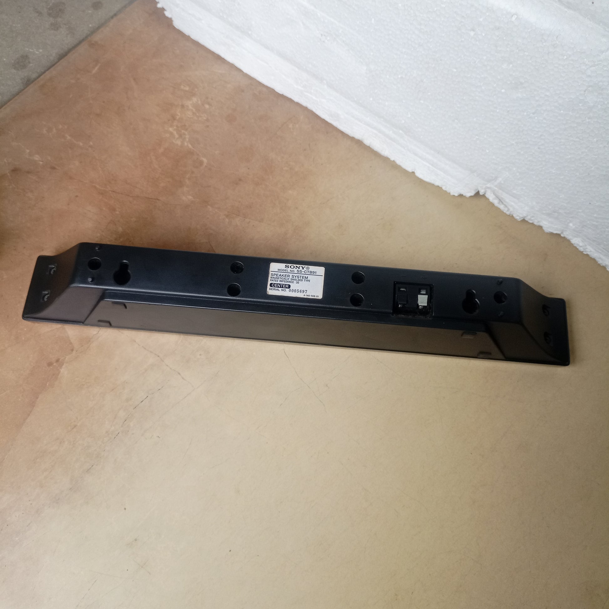SONY SS-CTB91 3 Ohms Center Home Theater Speakers - Foreign Used