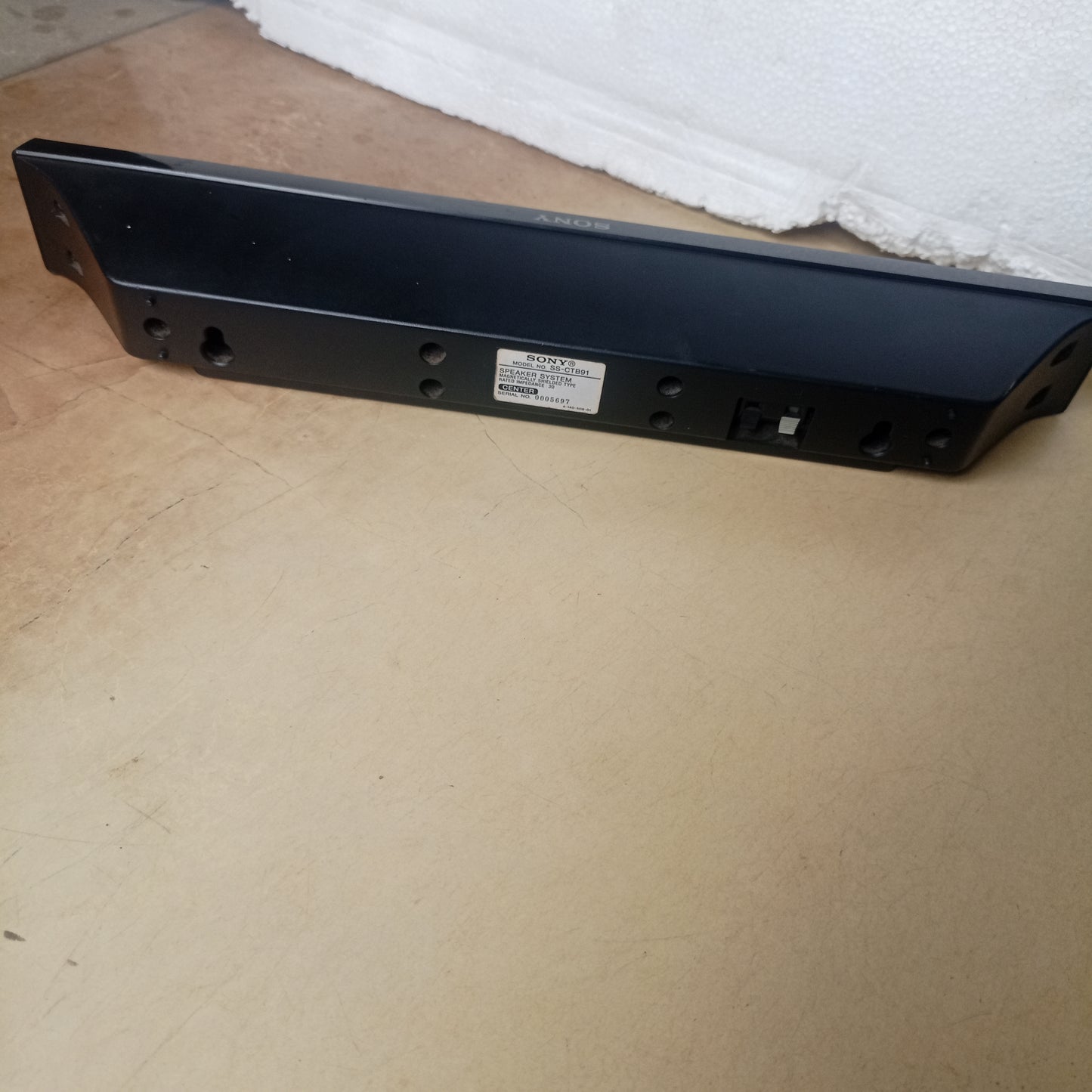 SONY SS-CTB91 3 Ohms Center Home Theater Speakers - Foreign Used