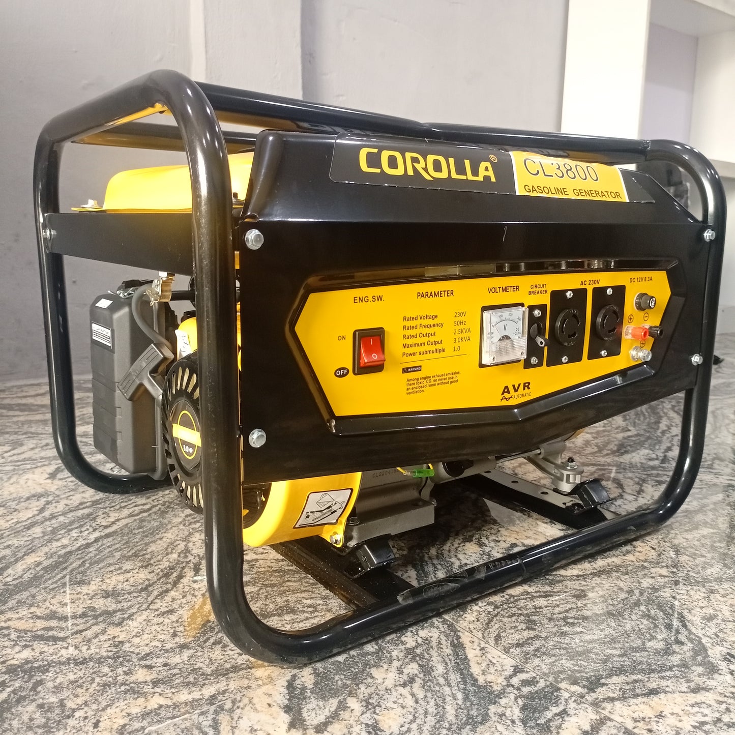 COROLLA CL3800 2.5 KVA Original Manual Gasoline Generator - Brand New