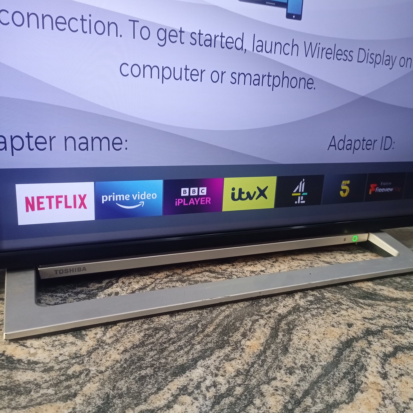 Toshiba 43 inch Smart 4K UHD HDR LED TV (Built-in WiFi, Wireless Display) - Foreign Used