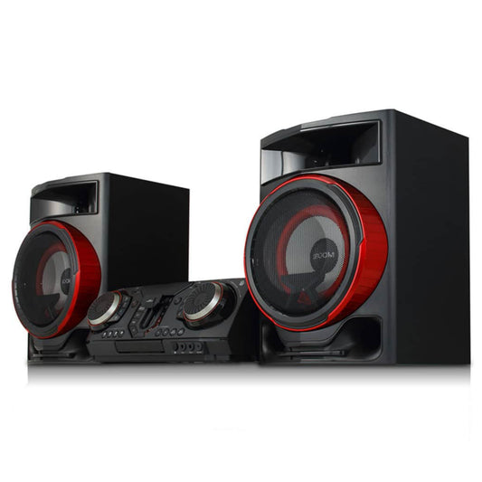 Side View LG XBOOM CL87 2350W Mini CD, Multi Bluetooth, Multi Karaoke Home Theater - Brand New