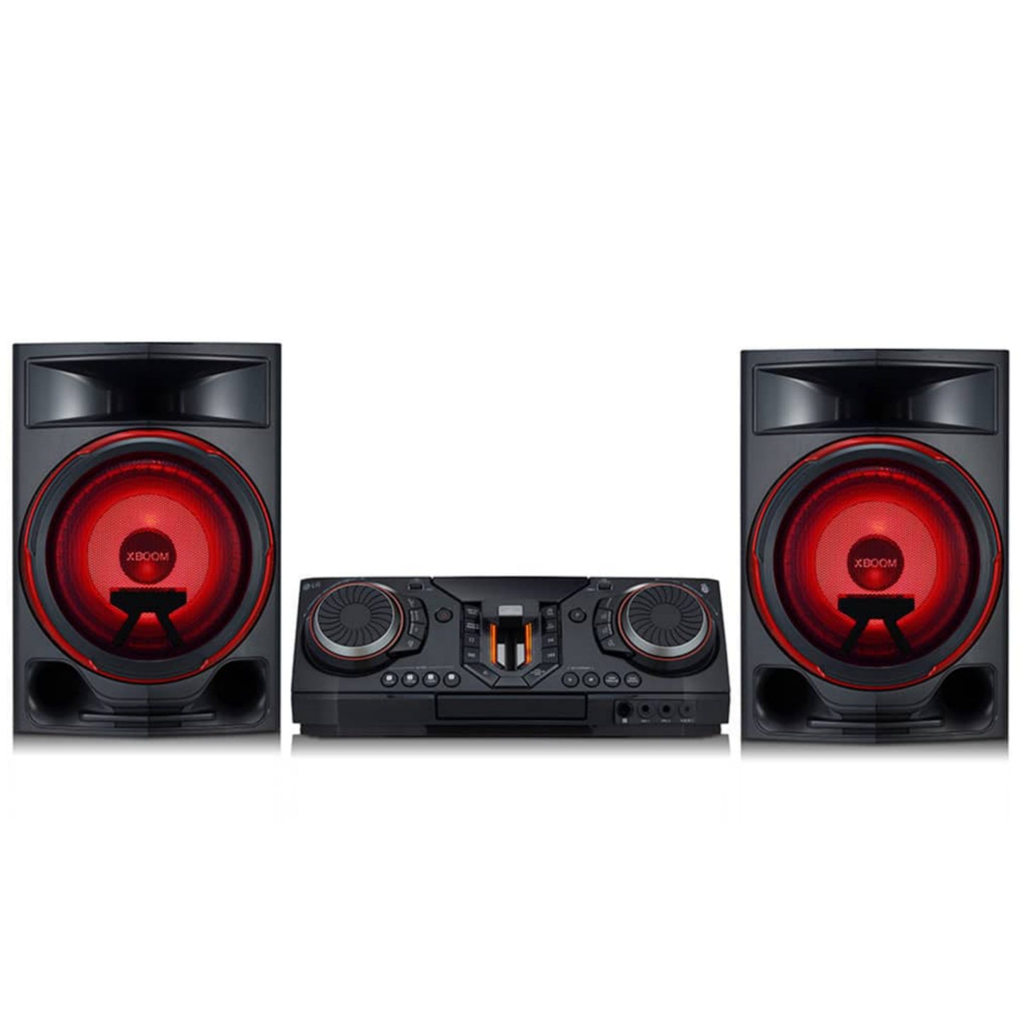 LG XBOOM CL87 2350W Mini CD, Multi Bluetooth, Multi Karaoke Home Theater Front View - Brand New