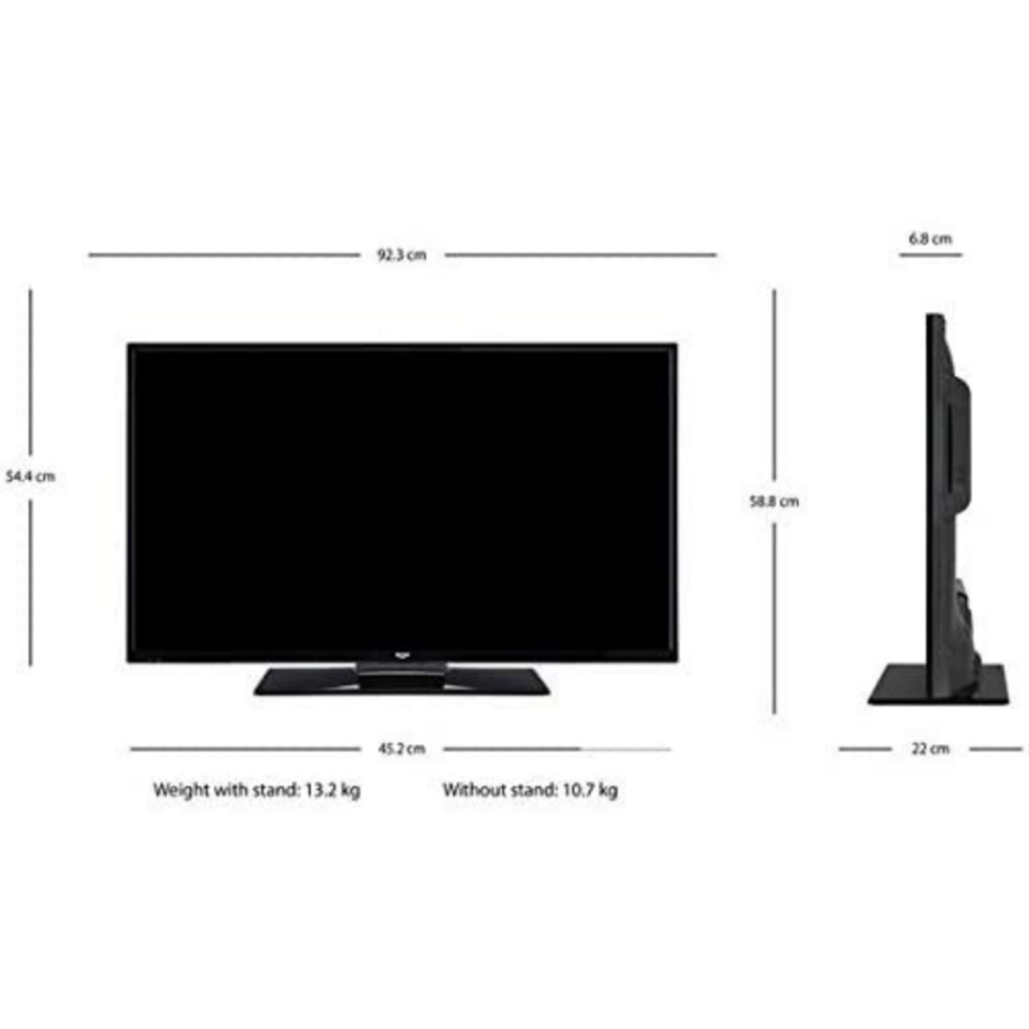 40 inch Bush LED Television Dimensions