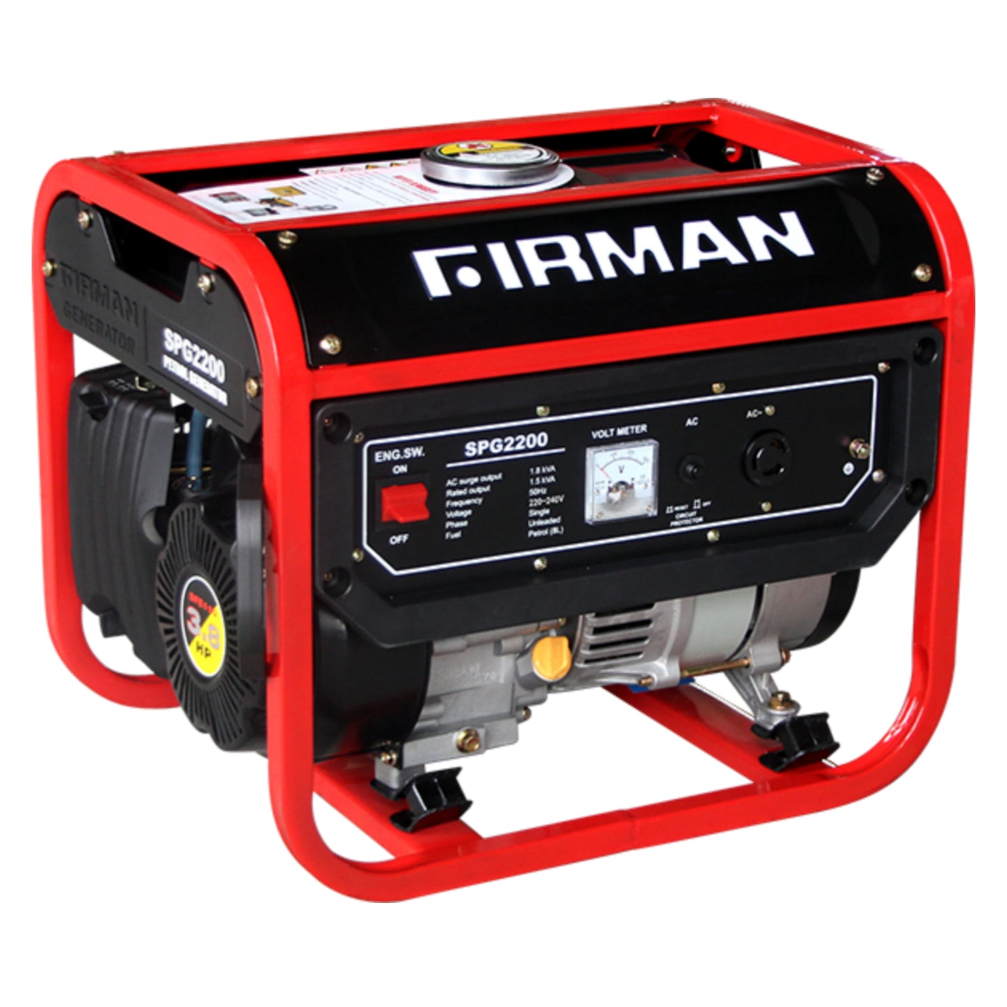 Sumec Firman SPG2200 1.8KVA 100% Copper Manual Gasoline Generator