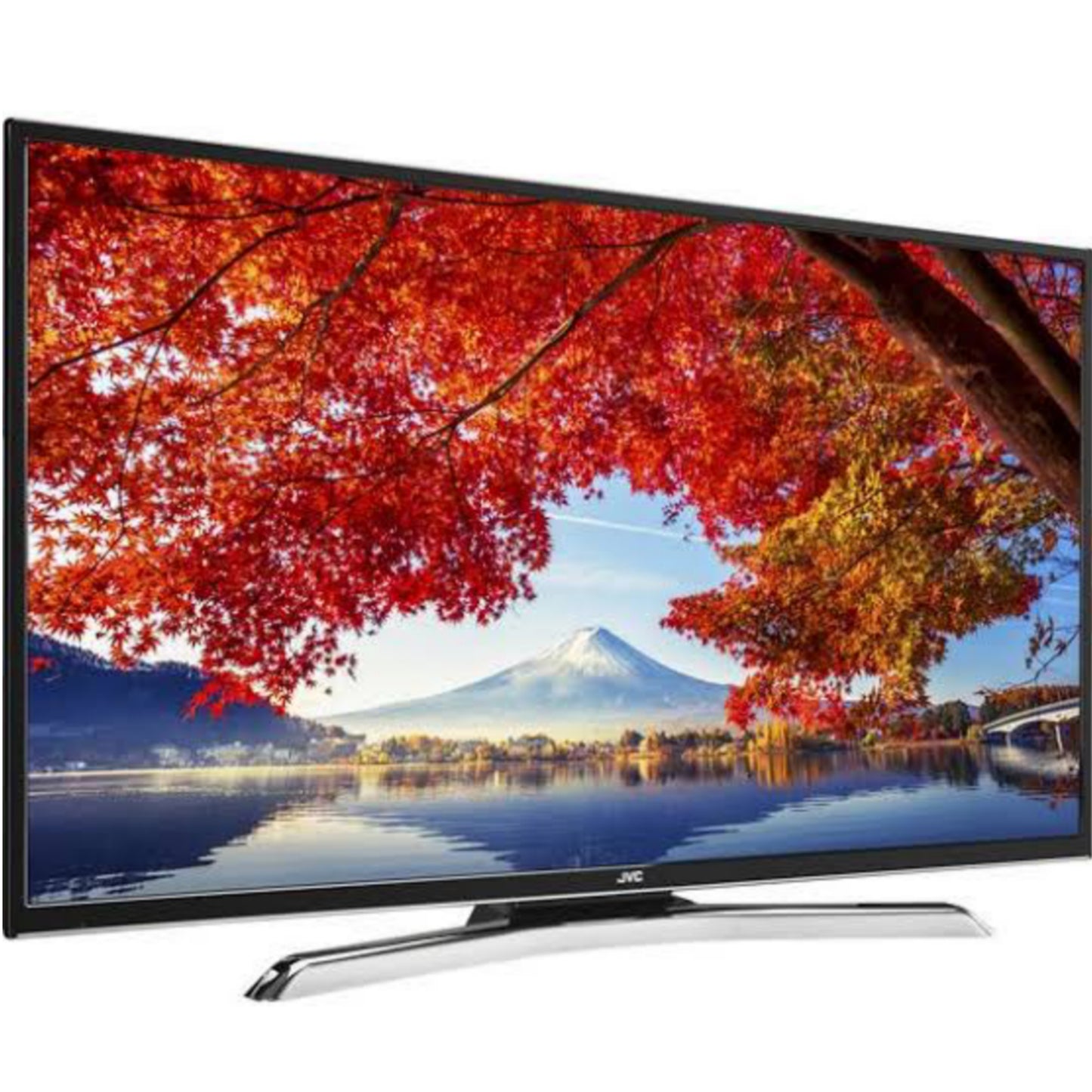 JVC 40 Inch Built-in WiFi Satellite Smart Full HD LED TV + Netflix and YouTube - UK Used