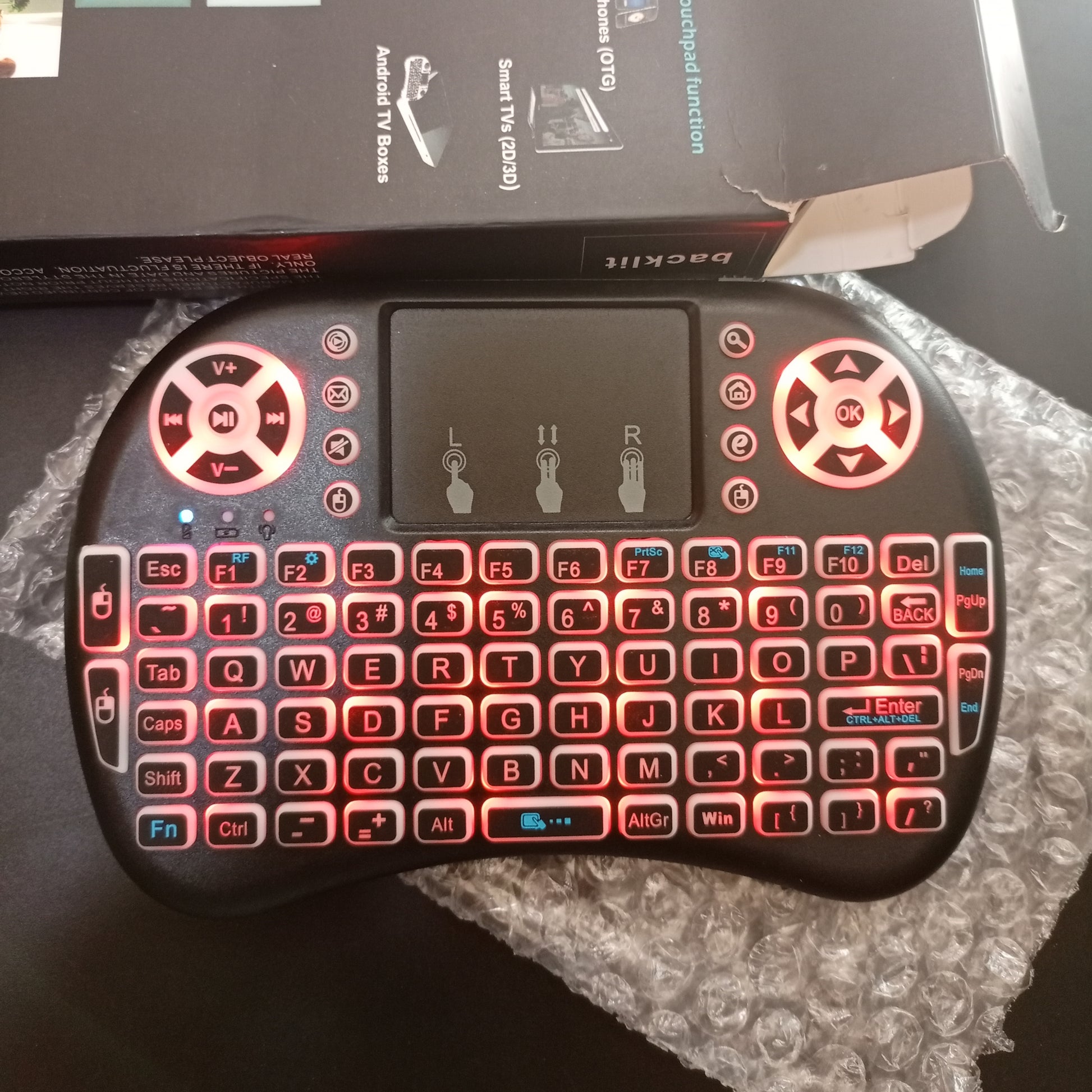 Wireless Mini Portable Keyboard for Android boxes, smart TV, projectors and computers