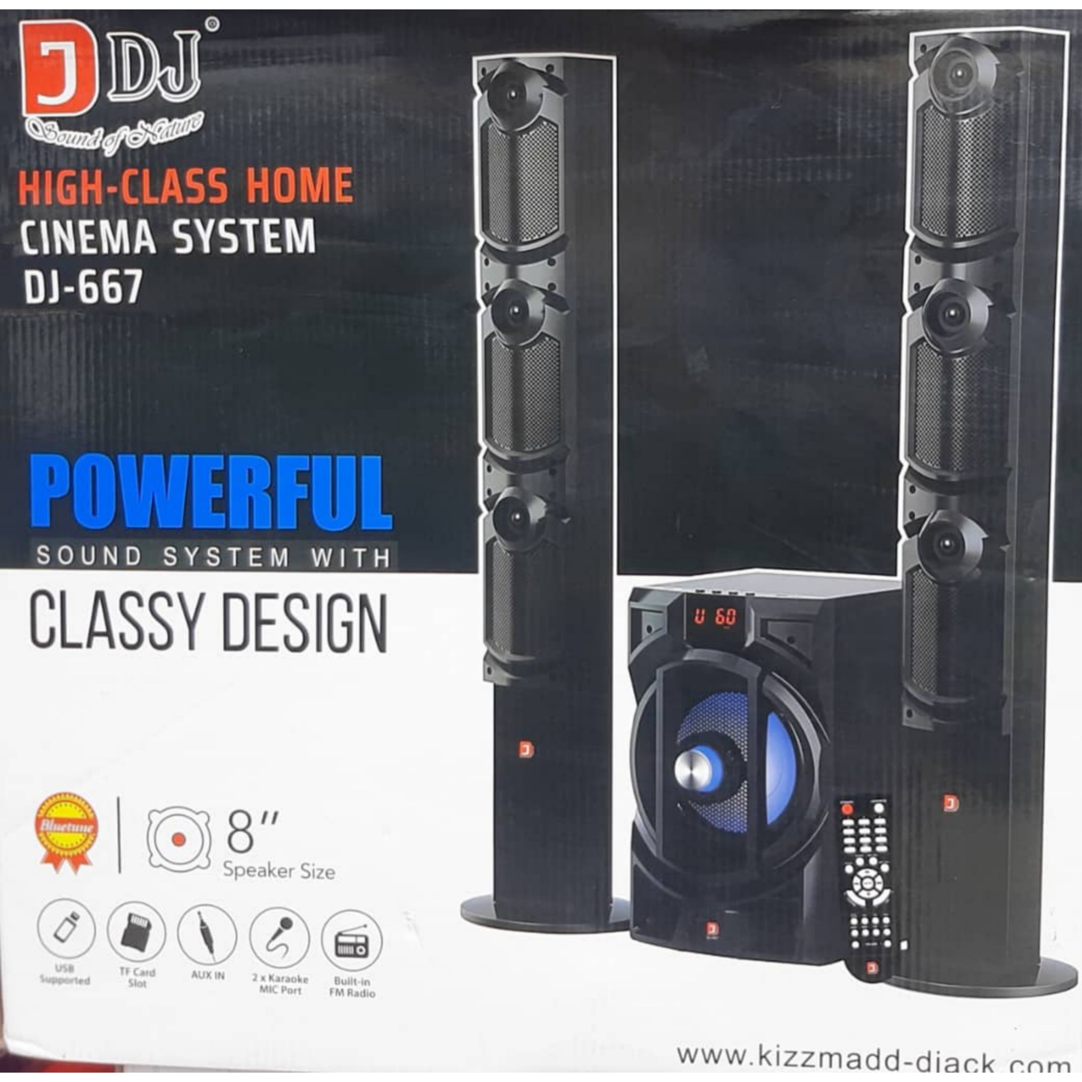 DJ DJ667 High-Class Bluetooth Home Cinema Theater Brand
