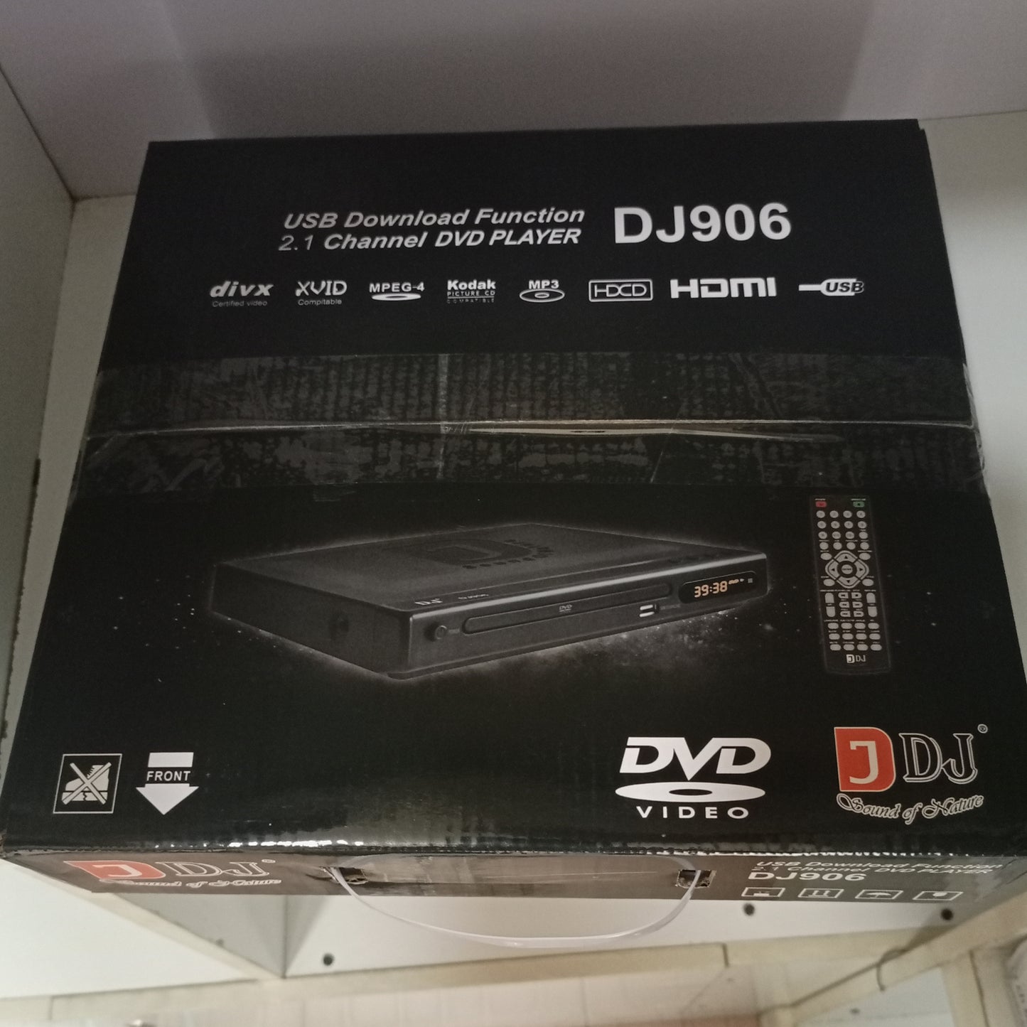 DJACK DJ906 Multi-Playback DVD Player with Last Memory and USB & SD Support