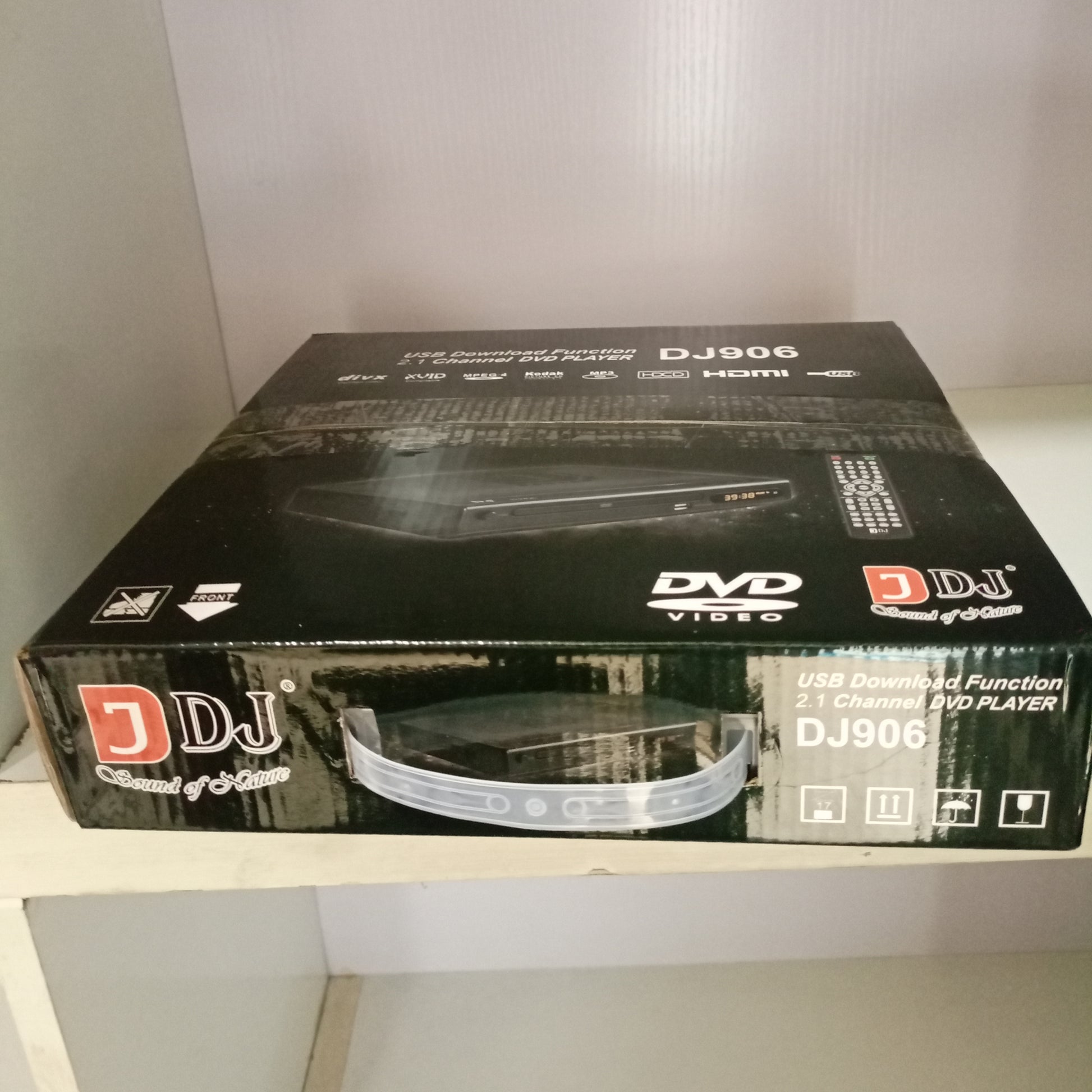 DJACK DJ906 Multi-Playback DVD Player with Last Memory and USB & SD Support
