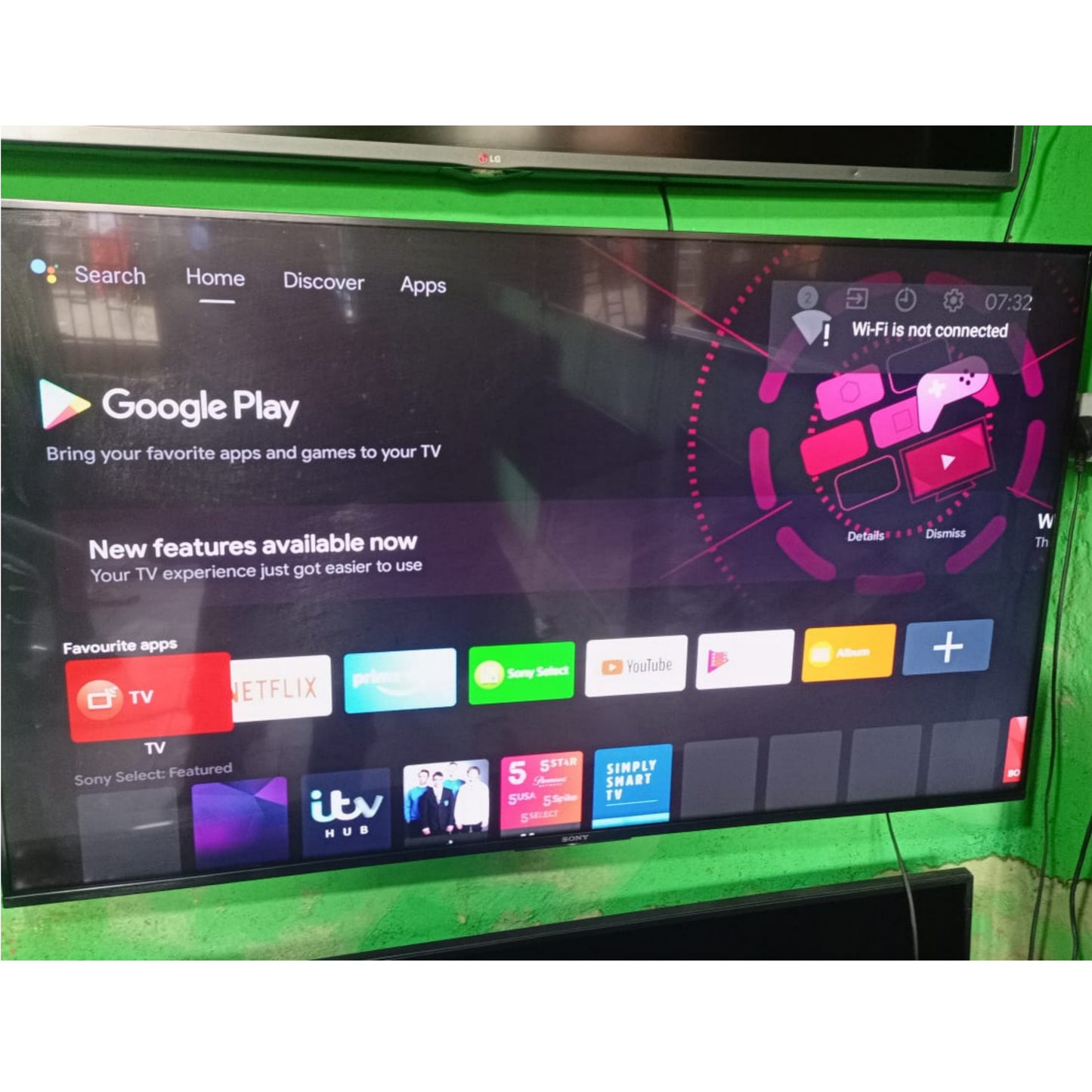 Philips 55 Inch 55PUS6401 6000 Series Smart 4K UHD Android TV + Ambilight, WiFi & Bluetooth - London Used
