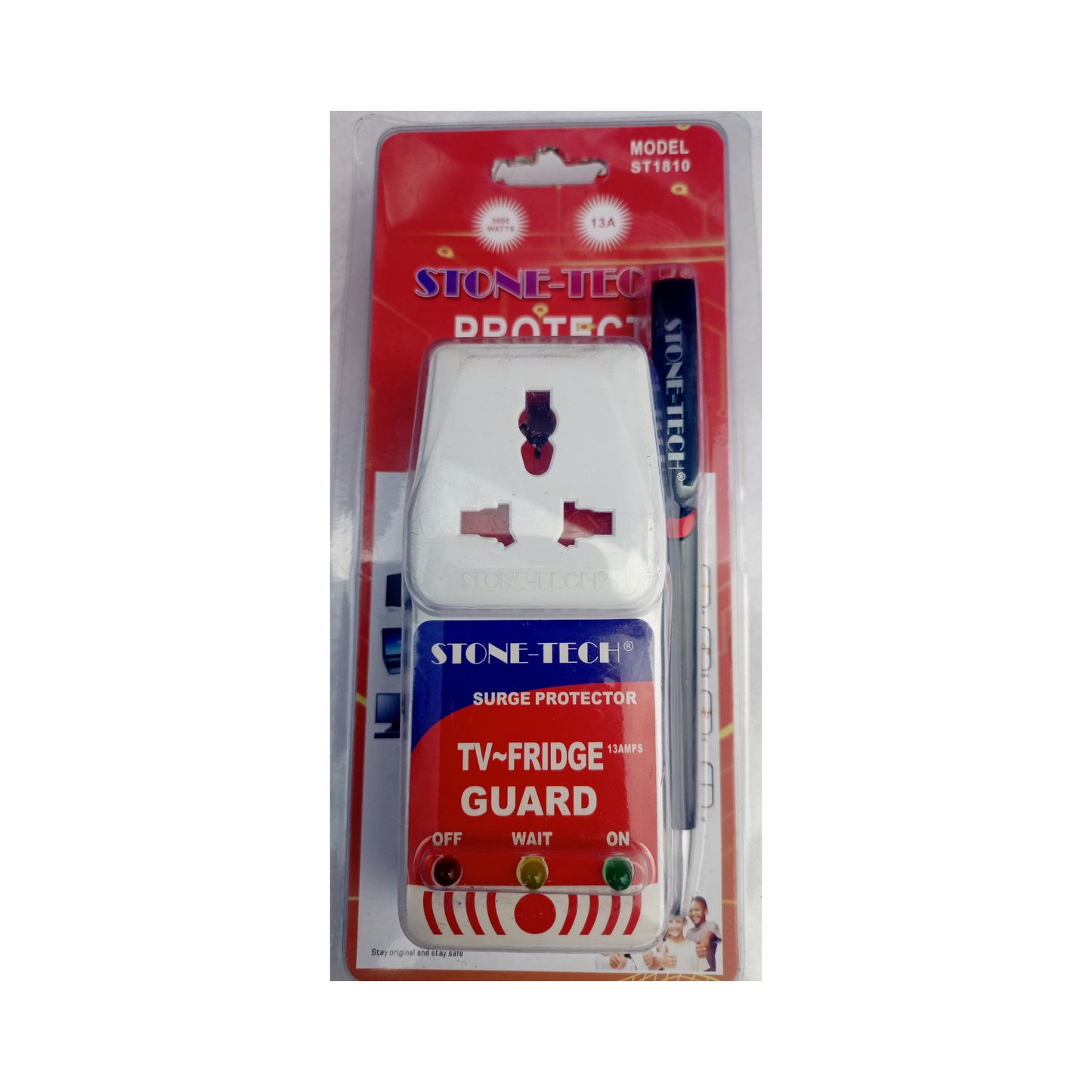 STONETECH 13AMPS TV-FRIDGE Guard (Surge Protector) - Brand New