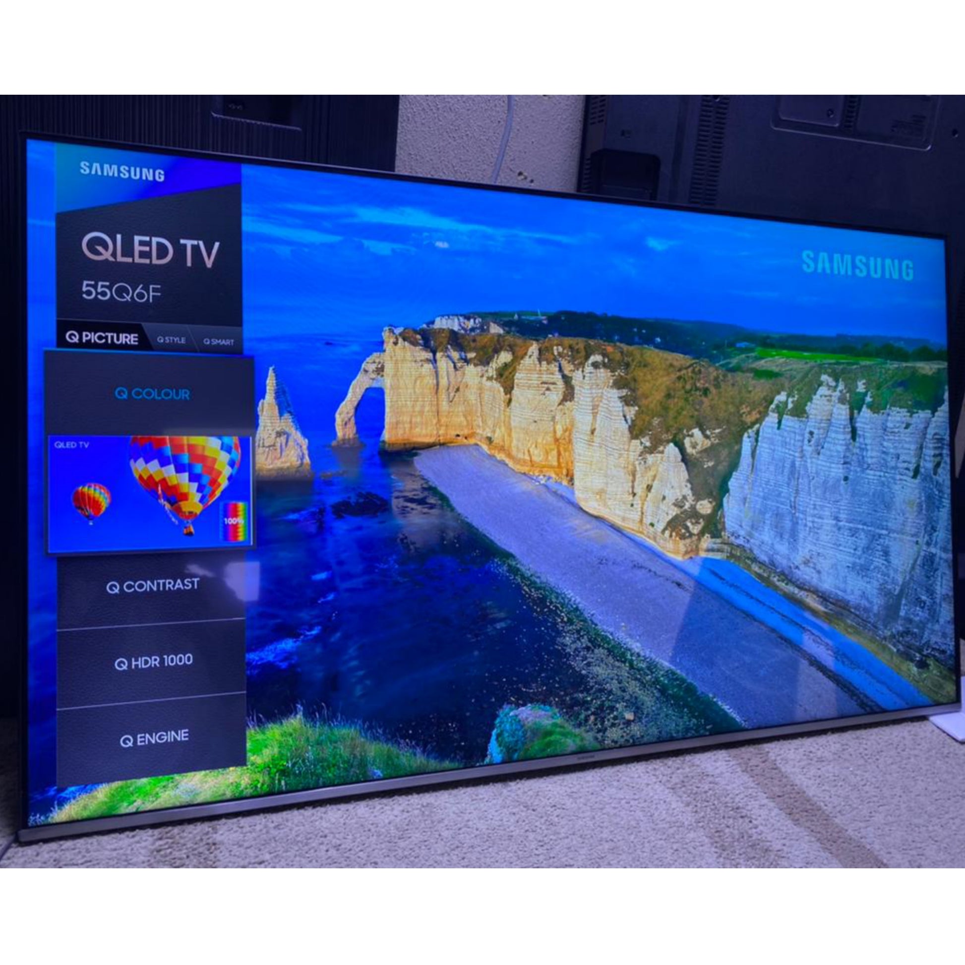 SAMSUNG 55 Inch QLED 55Q6F Certified HDR1000 UHD 4K Smart TV (2018 model) - UK Used