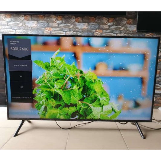 SAMSUNG 50 Inch UE50RU7400 Series Smart 4K UHD HDR10+ Apple TV - UK Used