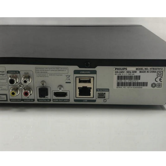 Philips HTB3270/12 2.1Ch 500Watts Bluetooth 3D Blu-ray DVD Home Theater Machine Head - Foreign Used