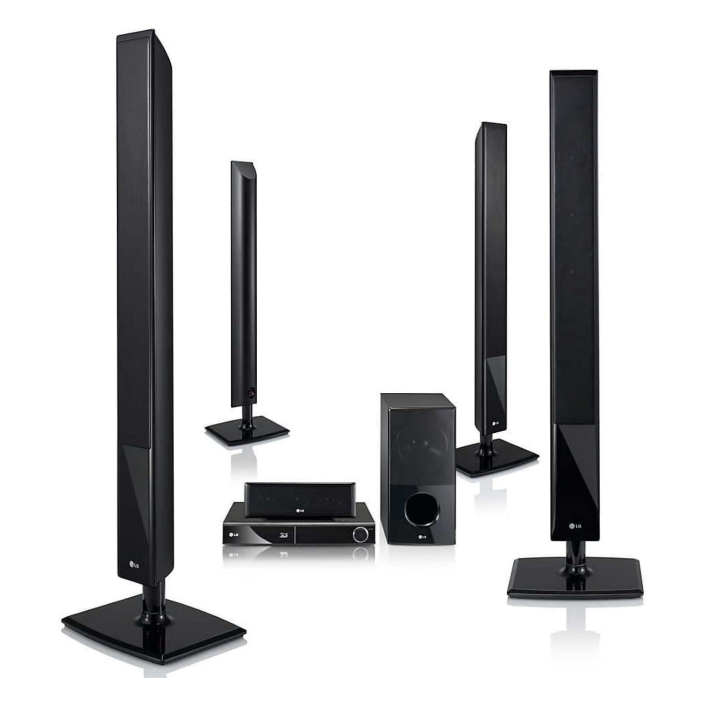 Système de cinéma maison DVD Blu-ray 3D 5.1 canaux 850 W LG HX806TG (USB, FM, Aux, optique, sortie HDMI) - Occasion à l'étranger