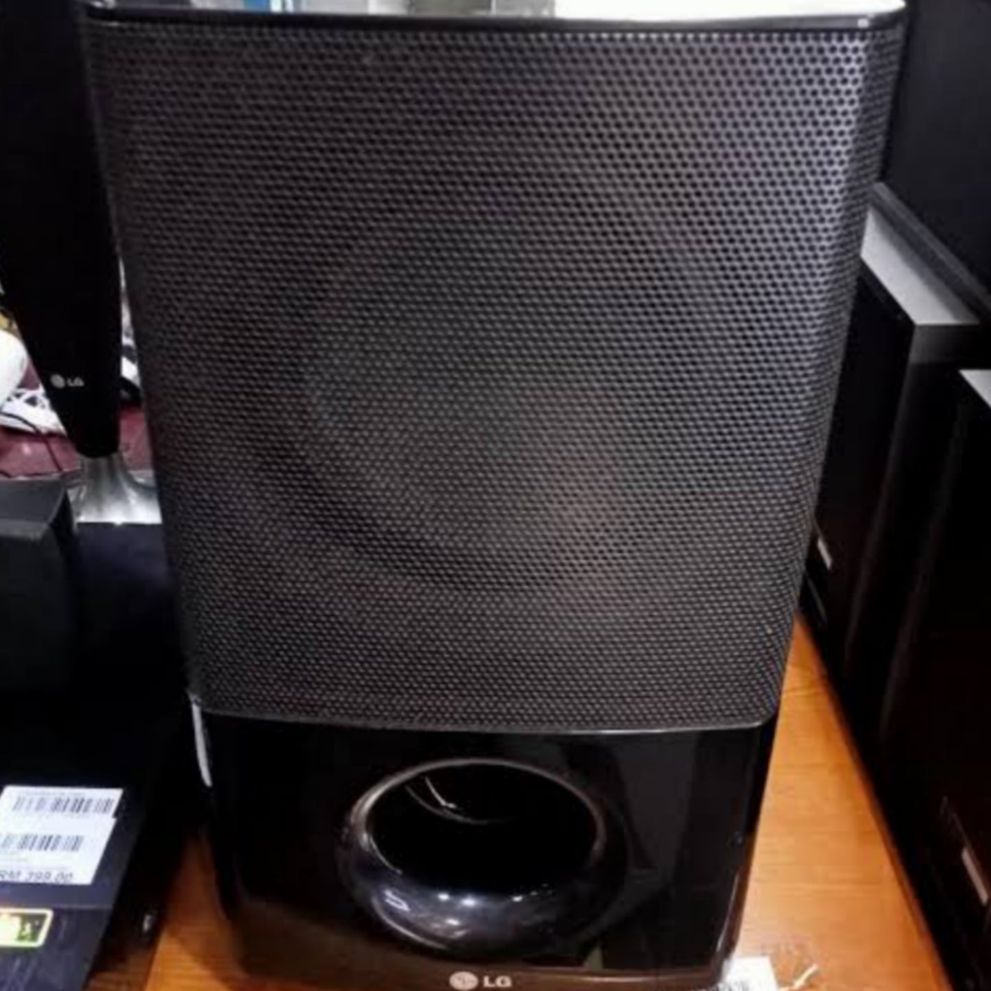 LG HT554TM 5.1Ch 500W Tall Boy DVD Home Theater System - sub woofer