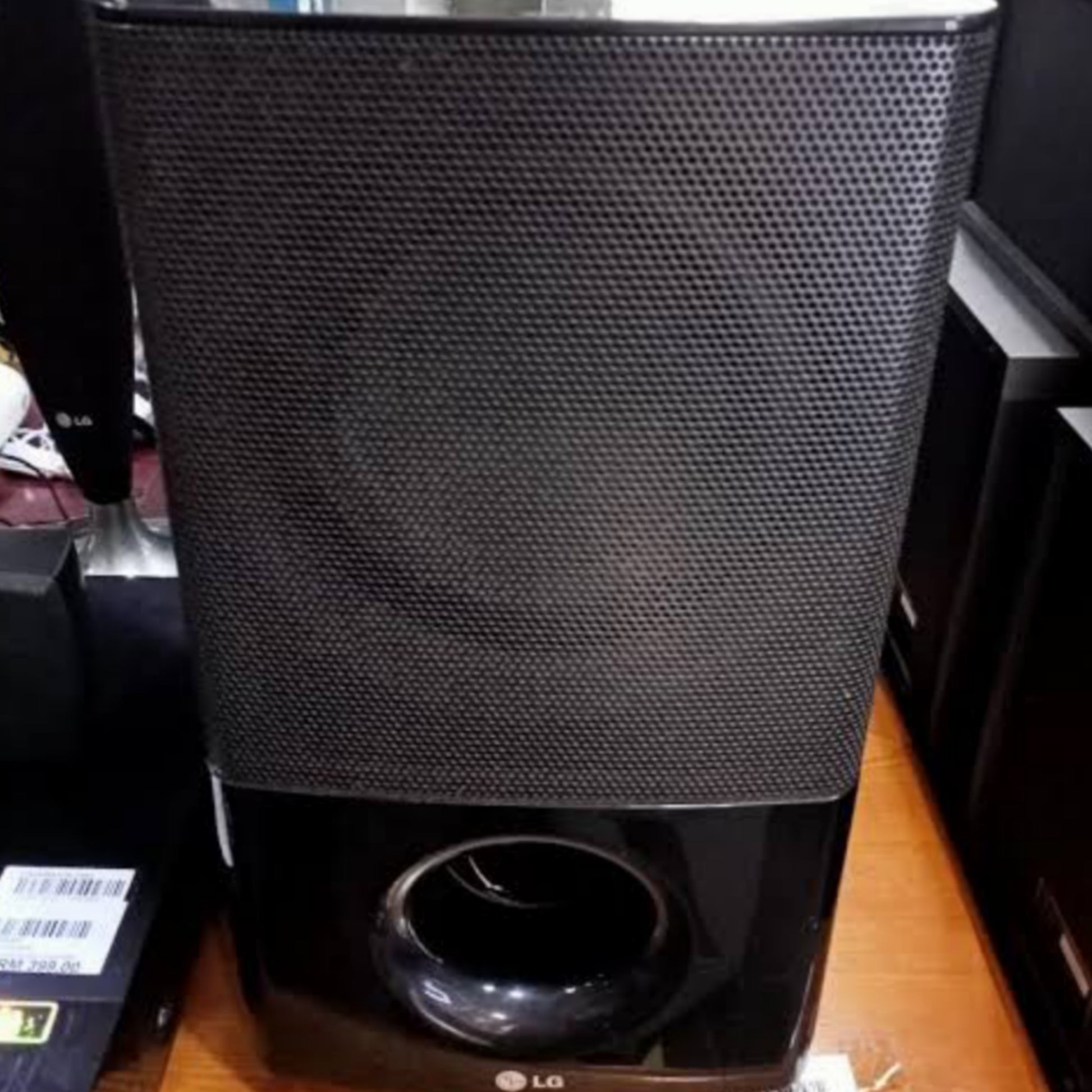 LG HT554TM 5.1Ch 500W Tall Boy DVD Home Theater System - sub woofer