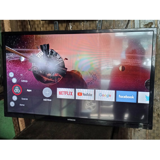 Hitachi 32 Inch 32HE4000U Smart Full HD LED TV (Netflix, YouTube) - London Used