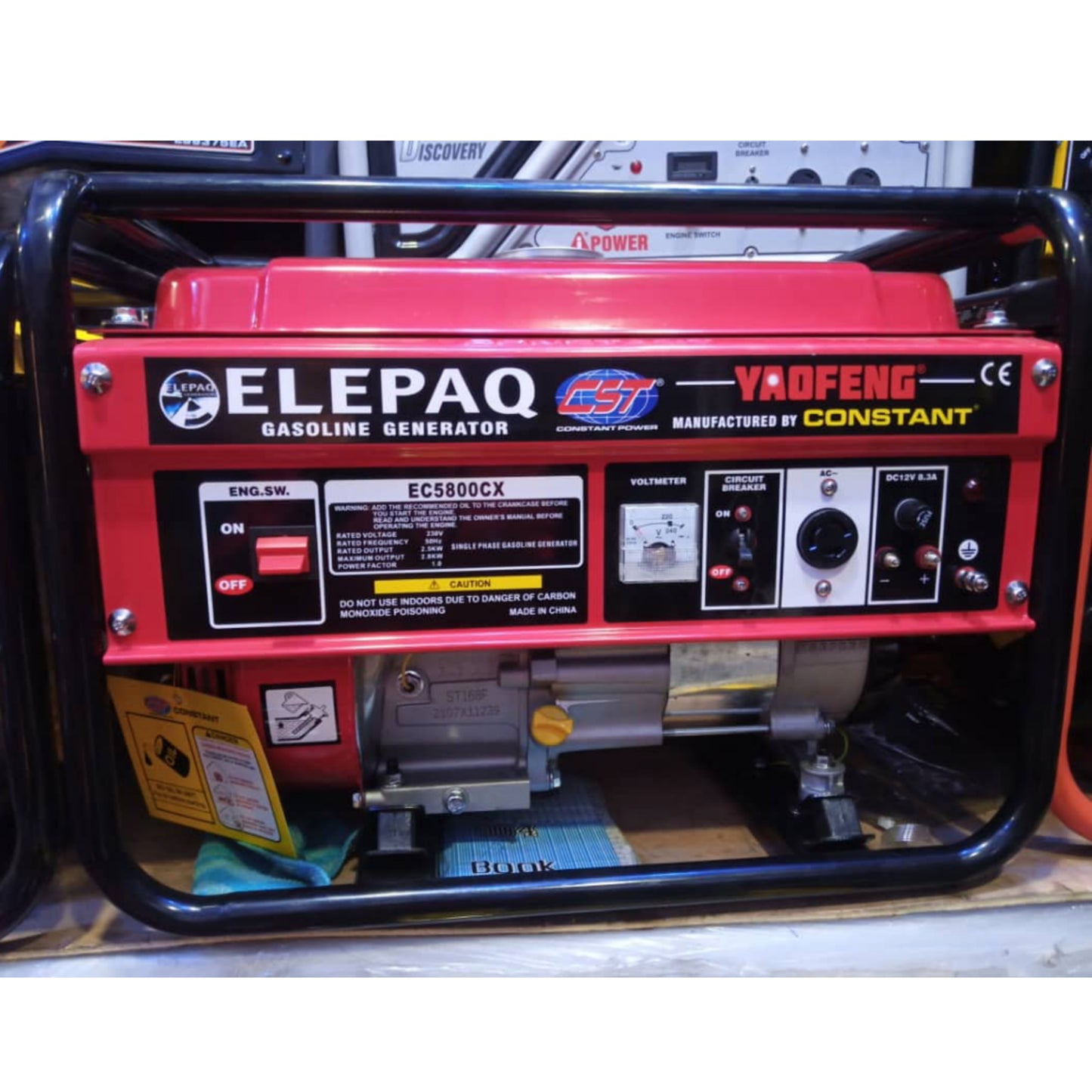 Constant ELEPAQ EC5800CX 2.8KVA 100% Pure Copper Manual Petrol Generator