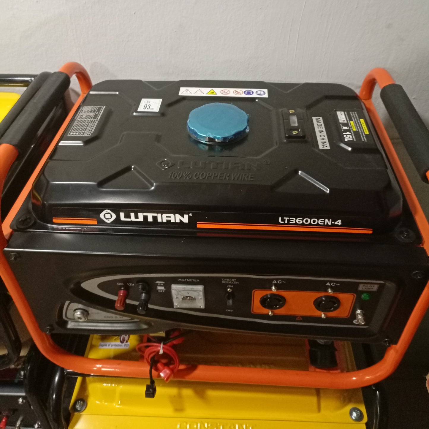 Lutian LT3600EN-4 3.2KVA 100% Copper Key Start Gasoline Generator