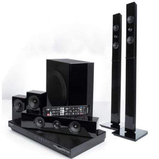 Samsung HT-E5530W 5.1Ch 1000Watts Bluetooth Blu-ray 3D DVD TallBoy Home Theater Complete Set - Foreign Used