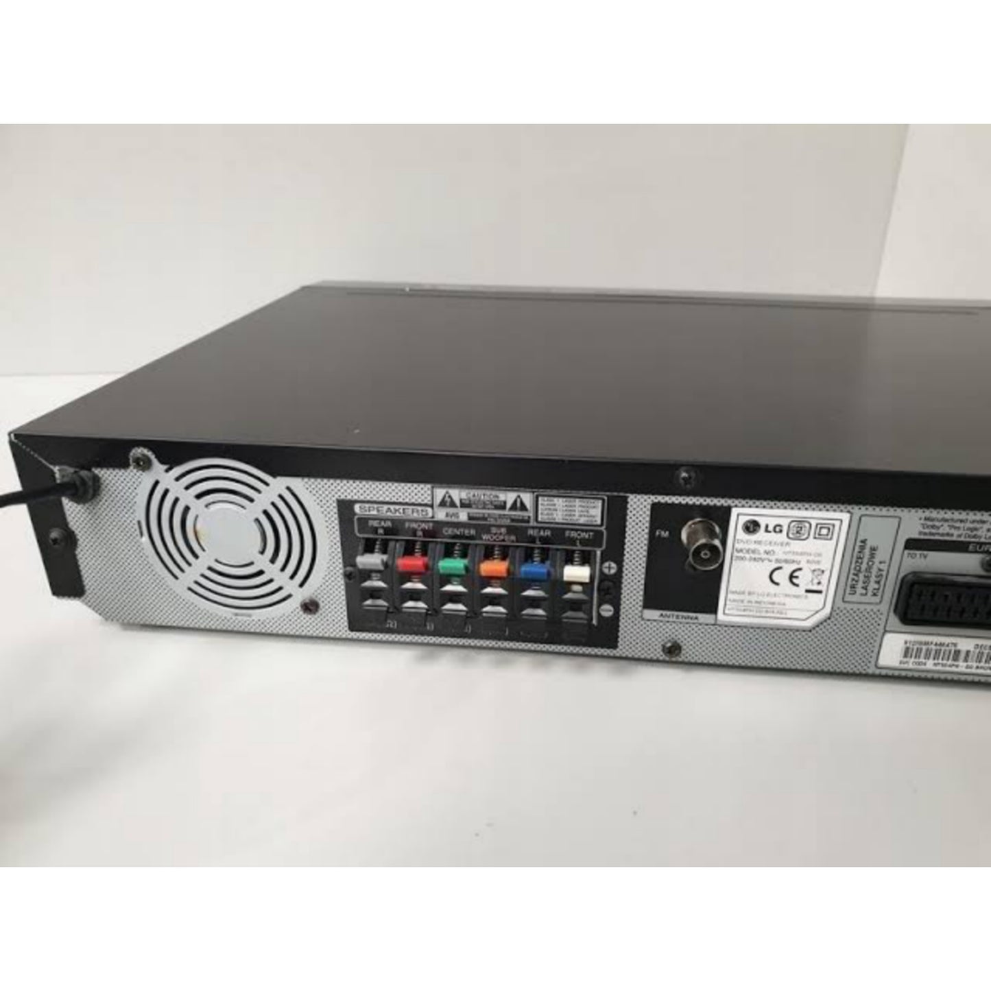 LG HT554TH-A2 5.1Ch 500W Tower DVD Home Theater System - machine head back view