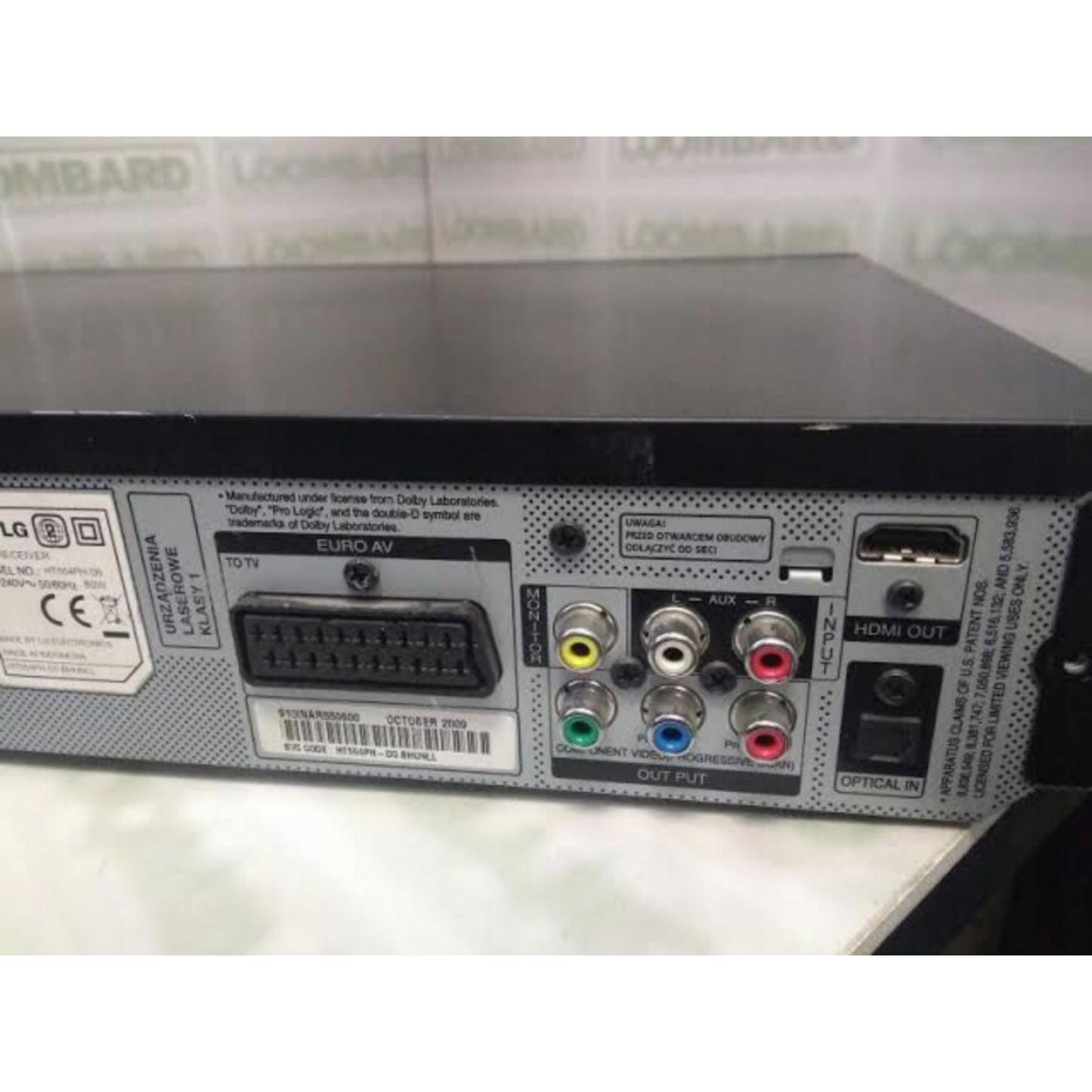 LG HT554TH-A2 5.1Ch 500W Tower DVD Home Theater System - machine head video output