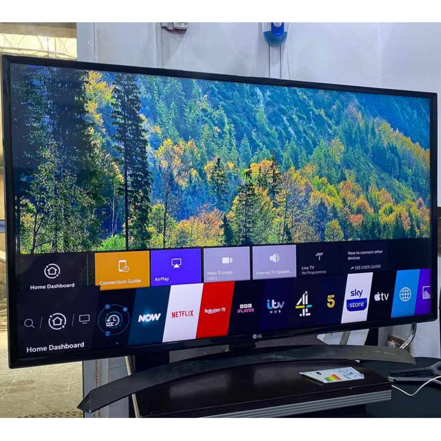 LG 50 Inch 50UK6470 webOS 4K UHD IPS Bluetooth Smart TV - UK Used