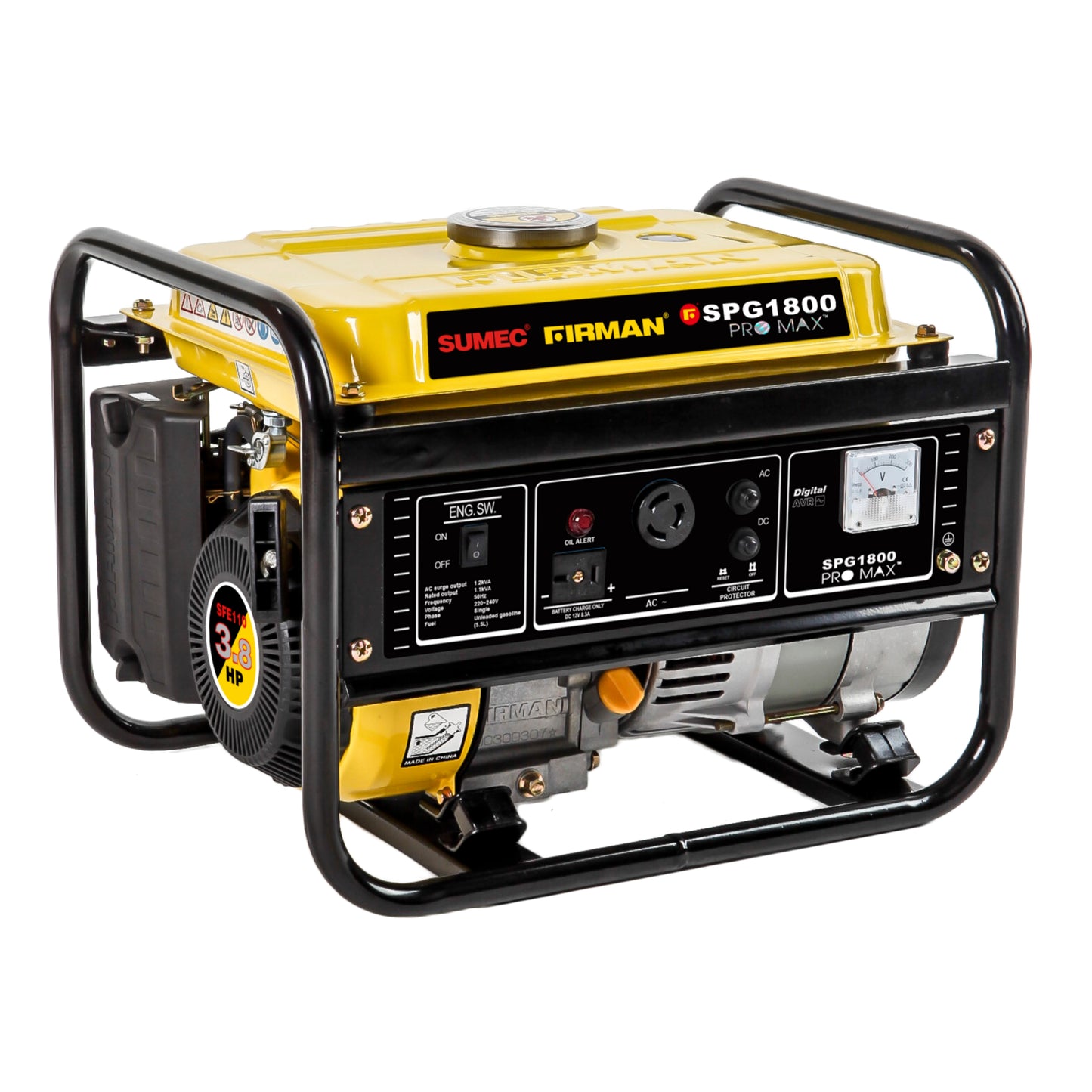 SUMEC FIRMAN SPG1800 Pro Max 1.2KVA 100% Copper Manual Gasoline Generator
