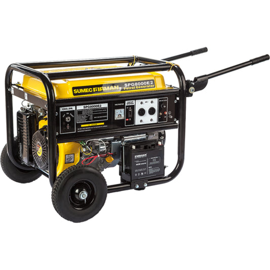 SUMEC FIRMAN SPG8000E2 5.5KVA 100% Copper Key Start Gasoline Generator - Brand New