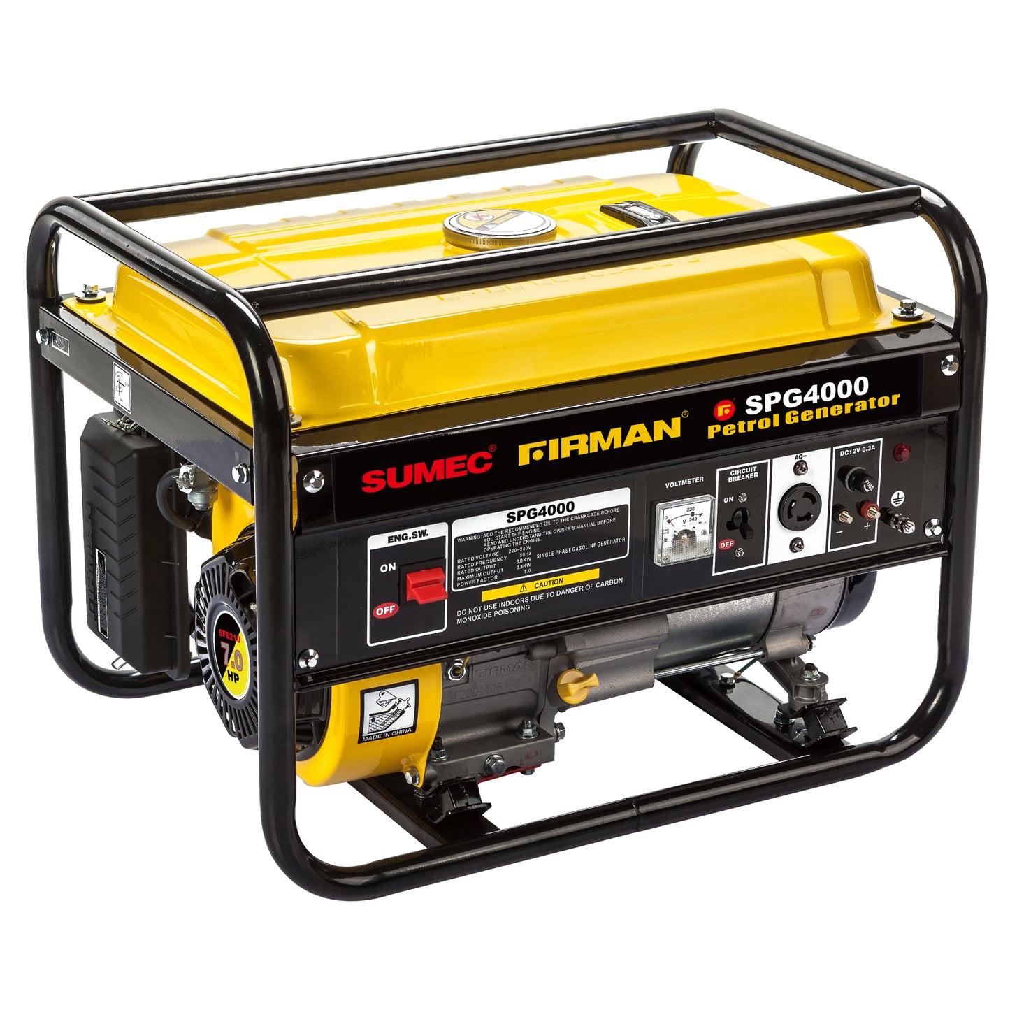 SUMEC FIRMAN SPG4000 3.3KVA 100% Copper Manual Gasoline Generator - Brand New