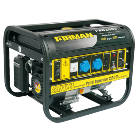 SUMEC FIRMAN FPG2800 2.2KVA 100% Copper Manual Gasoline Generator - Brand New