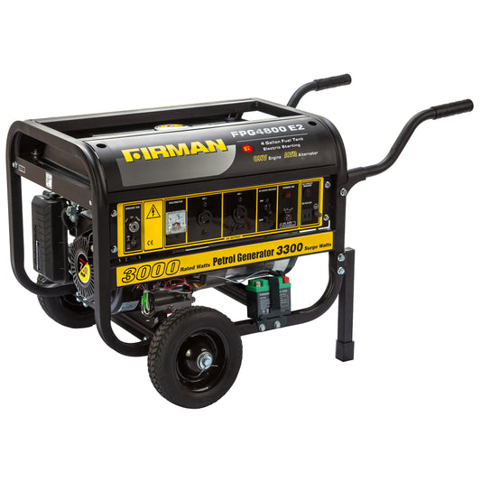 FIRMAN FPG4800E2 3.3KVA 100% Copper Key Start Gasoline Generator - Brand New
