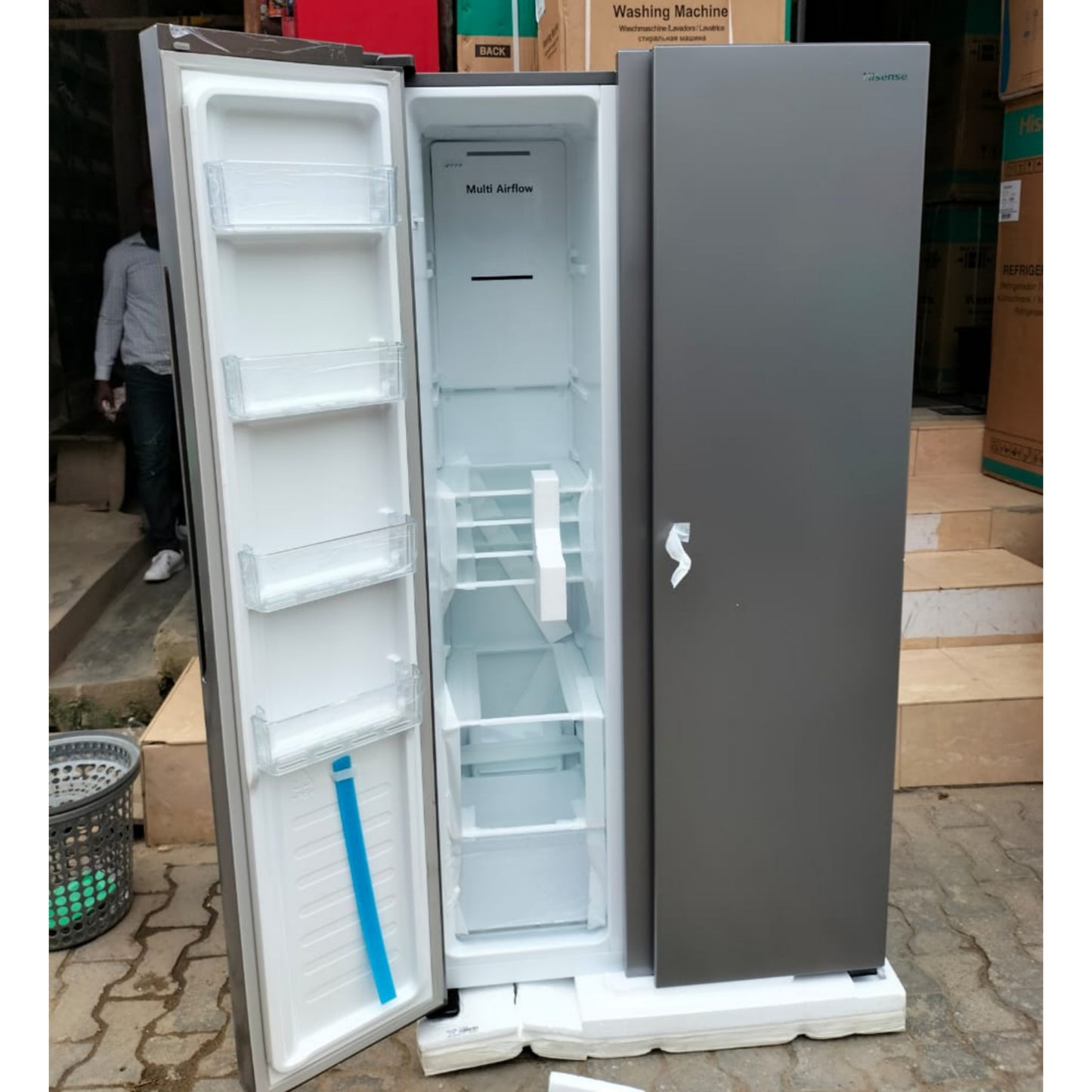 Hisense REF 67WSI 516L Side by Side Refrigerator + 1 Year Warranty - Brand New